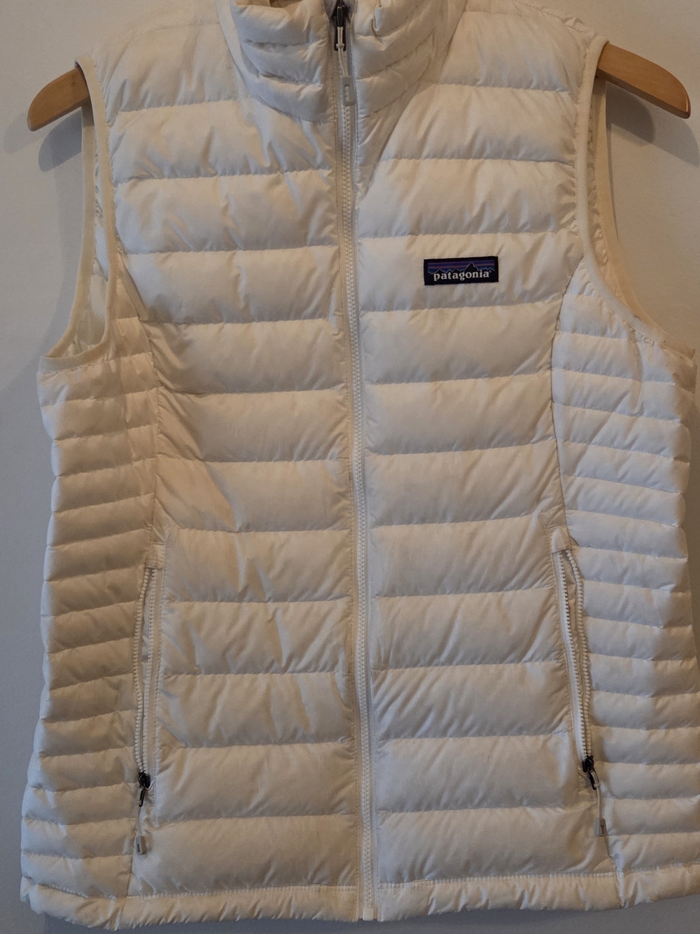 Patagonia Women’s Puffer Vest in Cream